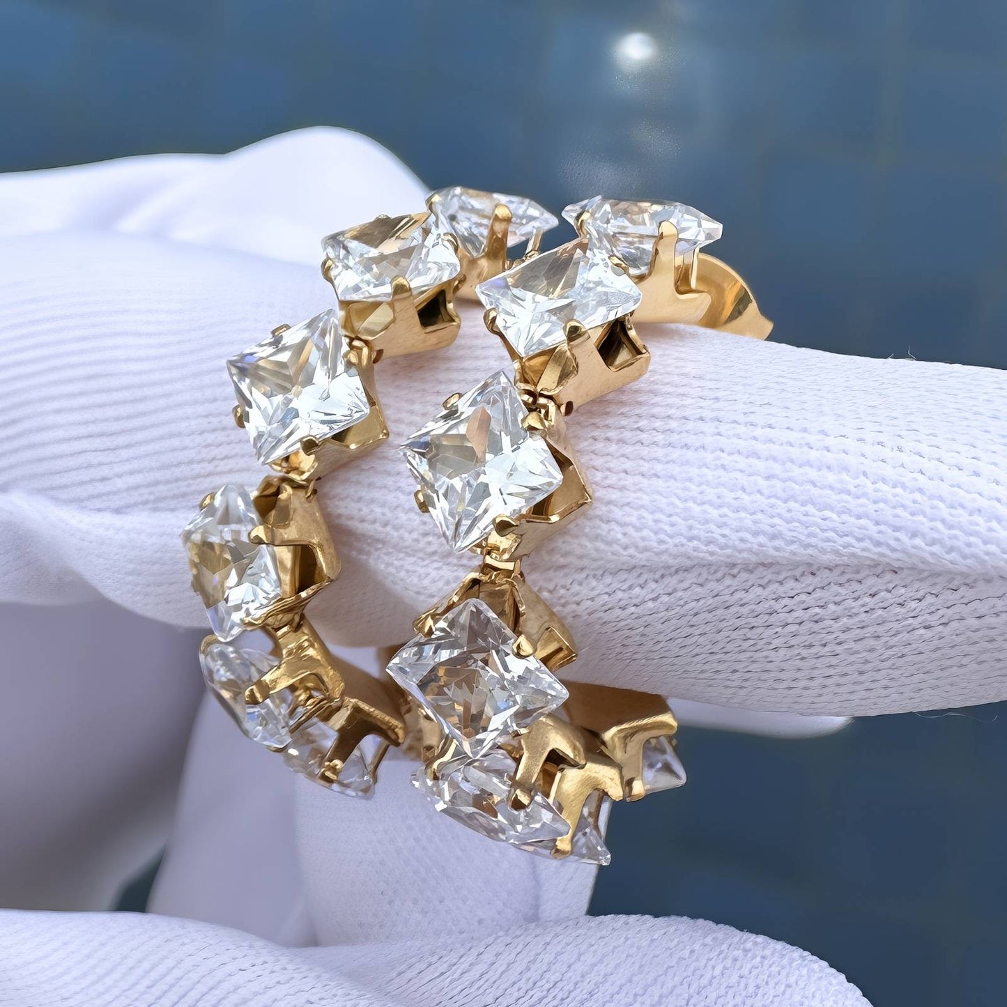 18K gold plated Stainless steel earrings