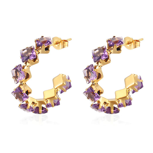 18K gold plated Stainless steel earrings