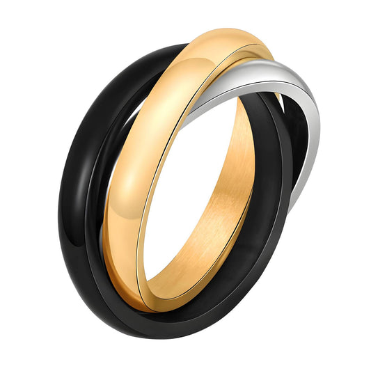 18K gold plated Stainless steel finger ring