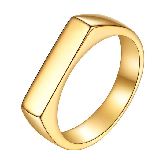 18K gold plated Stainless steel finger ring
