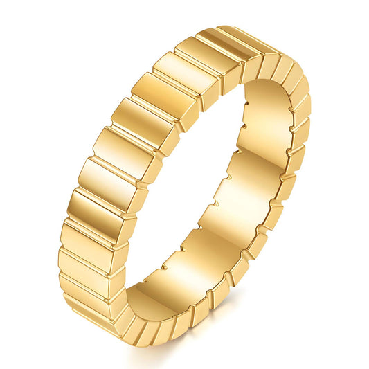 18K gold plated Stainless steel finger ring