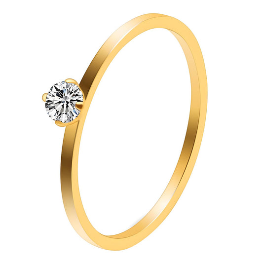 18K gold plated Stainless steel finger ring