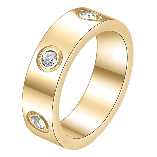 18K gold plated Stainless steel finger ring