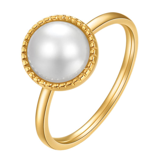 18K gold plated Stainless steel finger ring