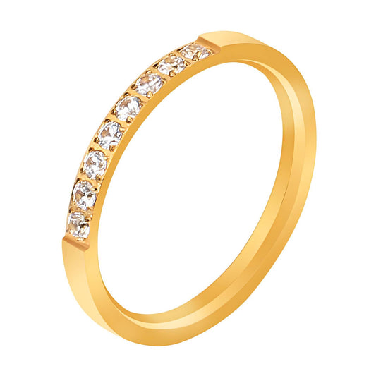 18K gold plated Stainless steel finger ring