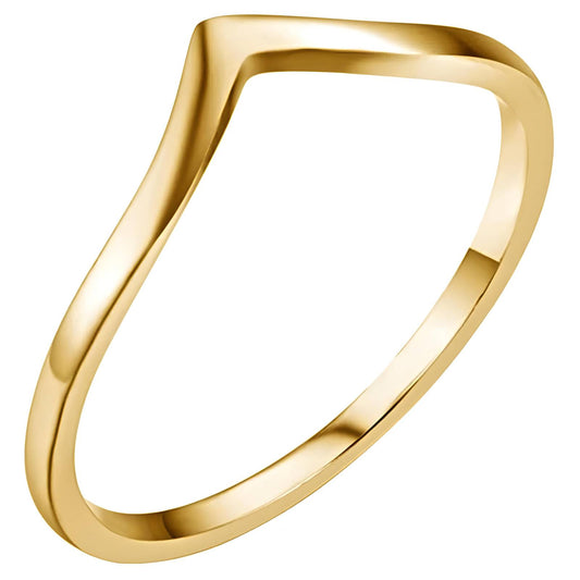 18K gold plated Stainless steel finger ring