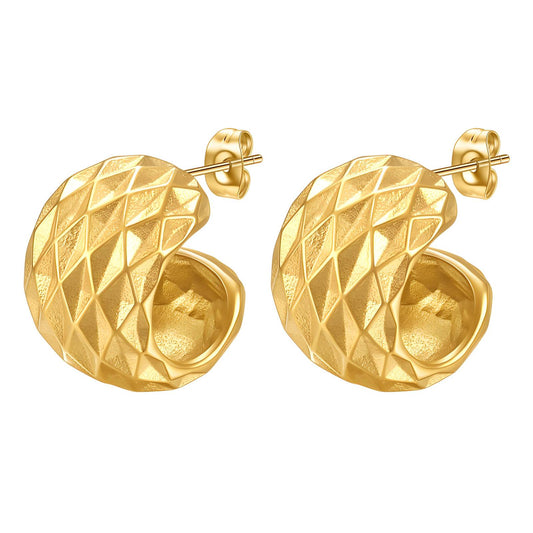 18K gold plated Stainless steel earrings