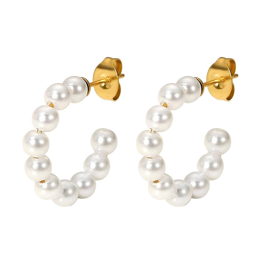 18K gold plated Stainless steel earrings