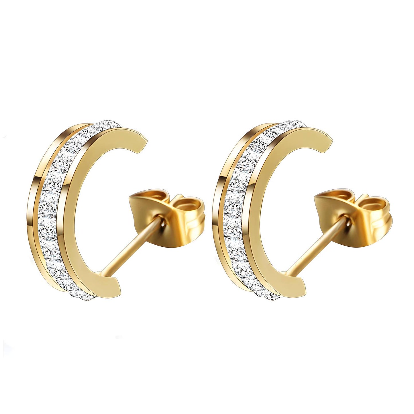 18K gold plated Stainless steel earrings