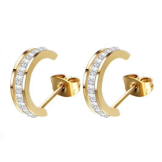 18K gold plated Stainless steel earrings
