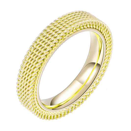 18K gold plated Stainless steel finger ring