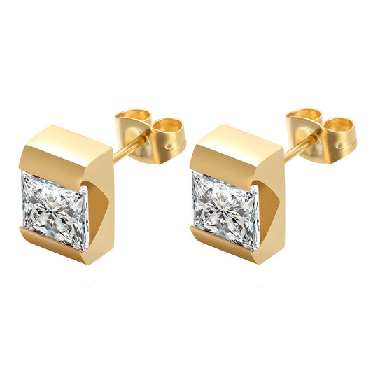 18K gold plated Stainless steel earrings