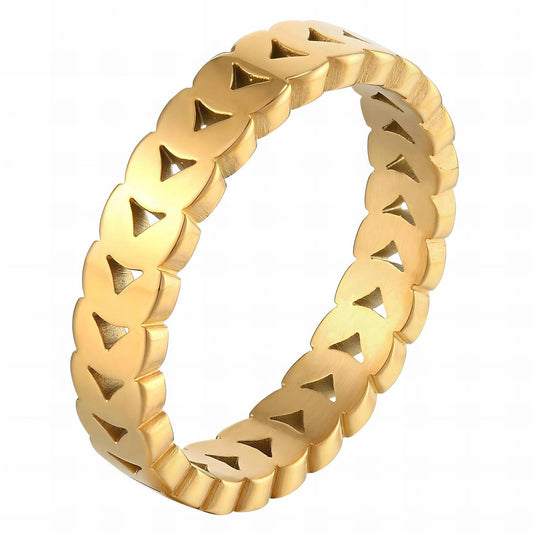 18K gold plated Stainless steel finger ring