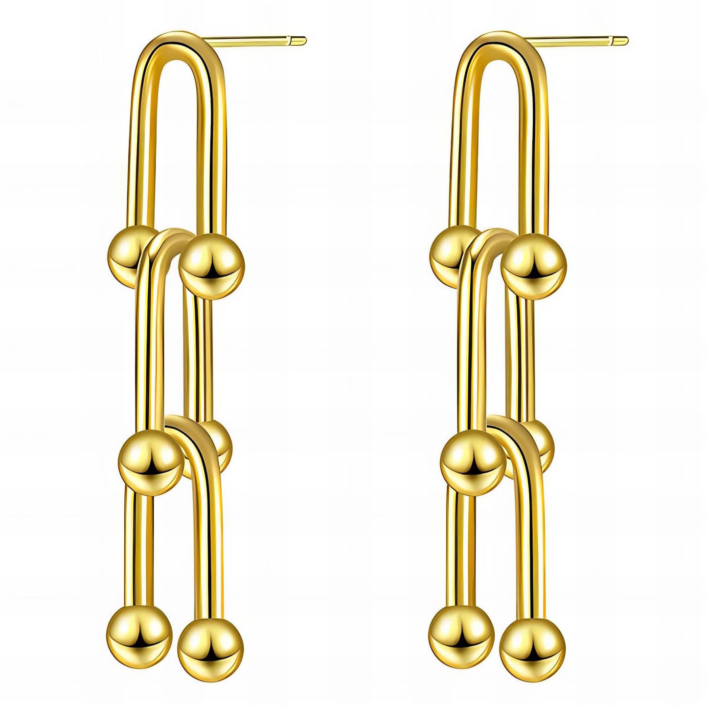 18K gold plated Stainless steel earrings