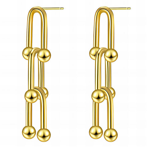 18K gold plated Stainless steel earrings