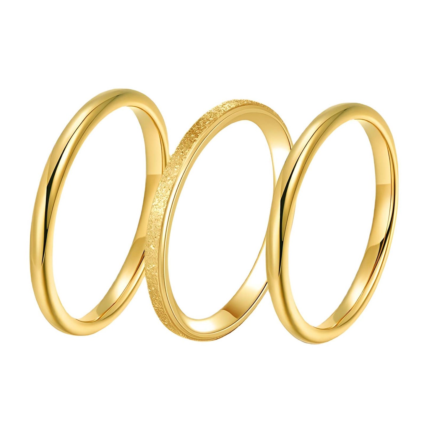 18K gold plated Stainless steel finger ring