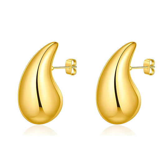 18K gold plated Stainless steel  Teardrops earrings