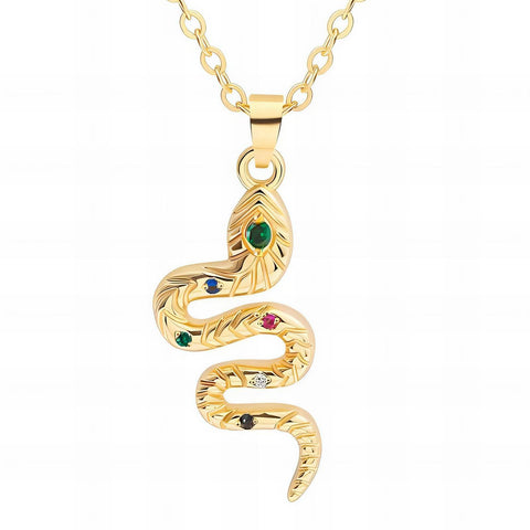 18K gold plated Stainless steel  Snake necklace