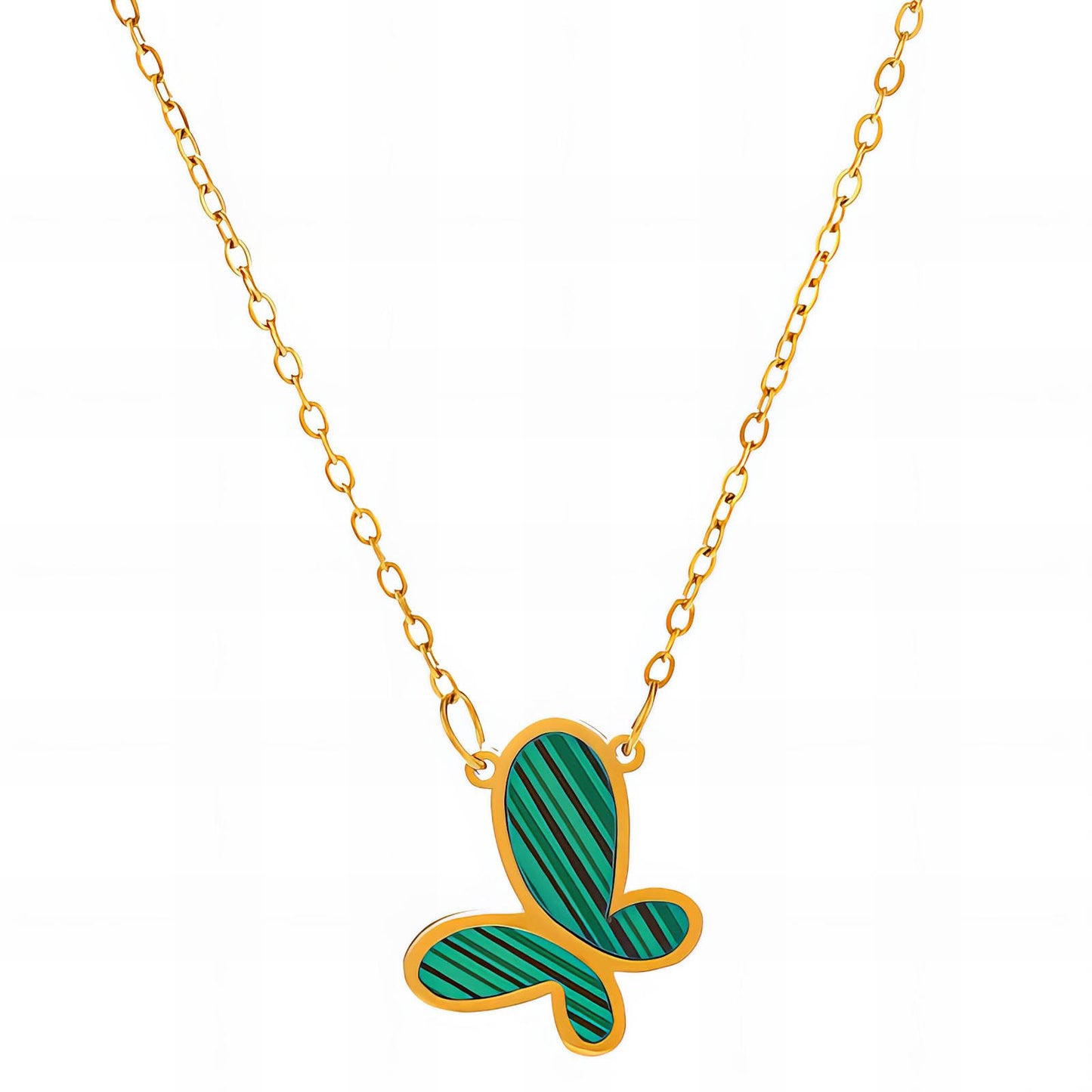 18K gold plated Stainless steel  Butterfly necklace