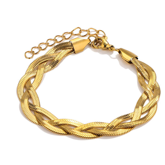 18K gold plated Stainless steel bracelet