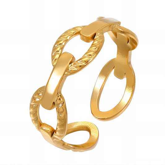18K gold plated Stainless steel finger ring