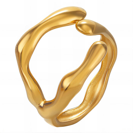 18K gold plated Stainless steel finger ring