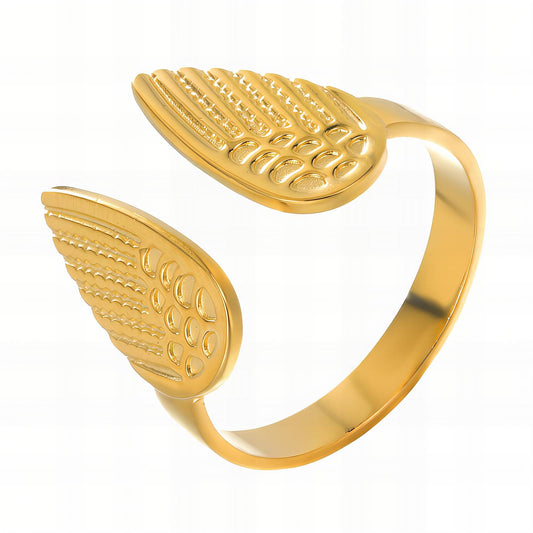 18K gold plated Stainless steel finger ring