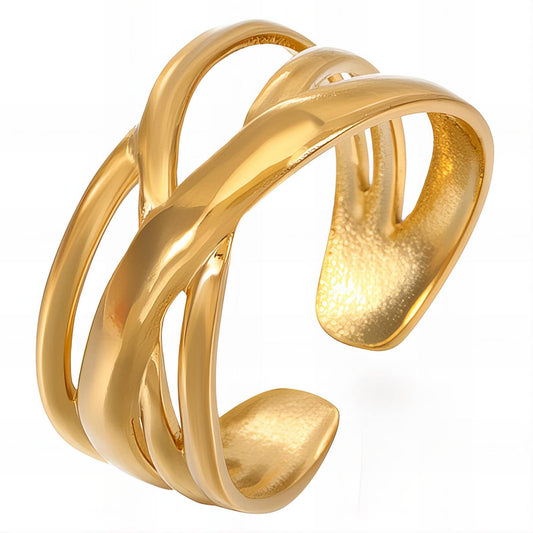 18K gold plated Stainless steel finger ring