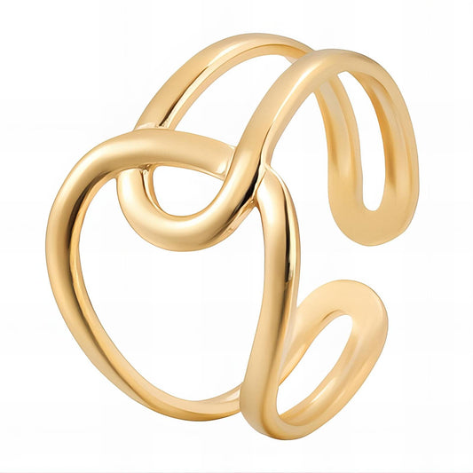 18K gold plated Stainless steel finger ring