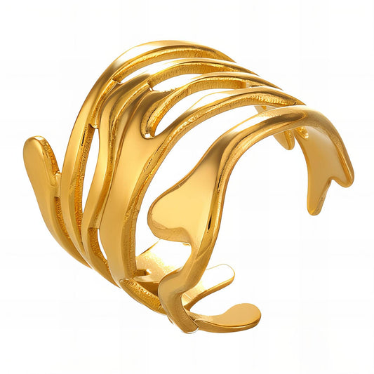 18K gold plated Stainless steel finger ring