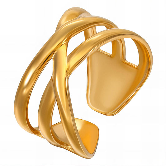 18K gold plated Stainless steel finger ring