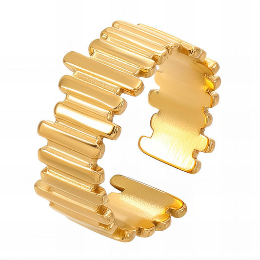 18K gold plated Stainless steel finger ring