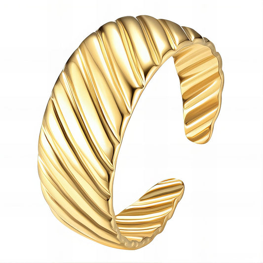 18K gold plated Stainless steel finger ring