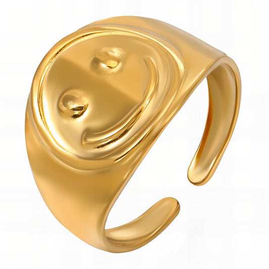 18K gold plated Stainless steel finger ring