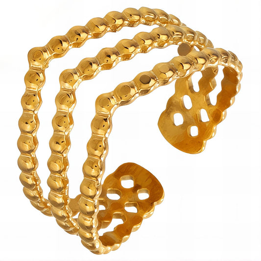 18K gold plated Stainless steel finger ring