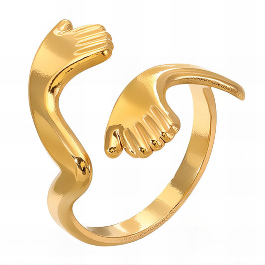 18K gold plated Stainless steel finger ring