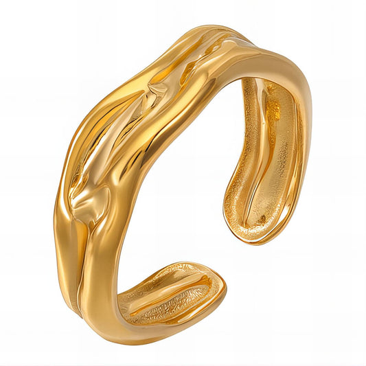 18K gold plated Stainless steel finger ring