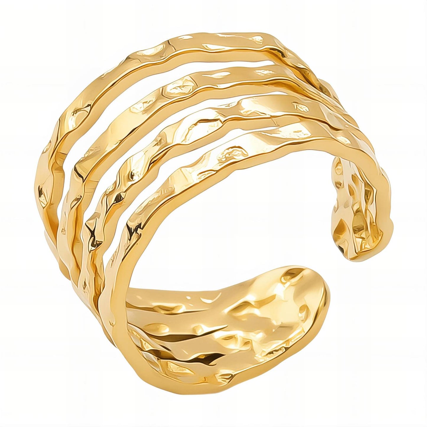 18K gold plated Stainless steel finger ring