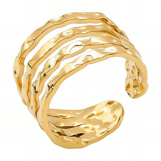 18K gold plated Stainless steel finger ring