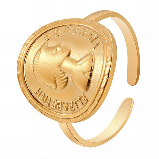 18K gold plated Stainless steel finger ring