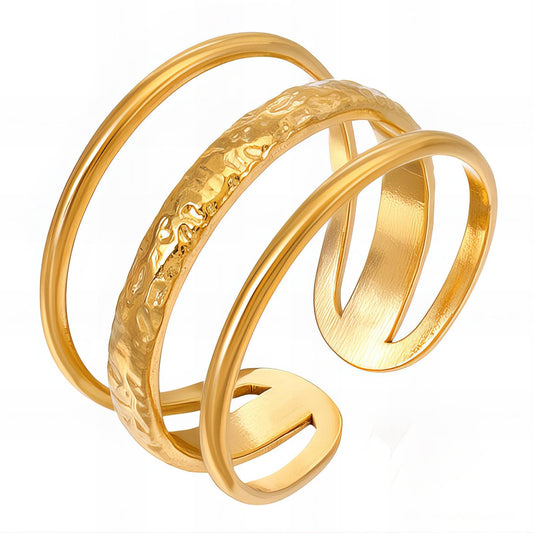 18K gold plated Stainless steel finger ring