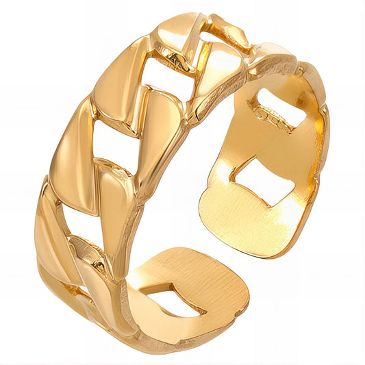 18K gold plated Stainless steel finger ring