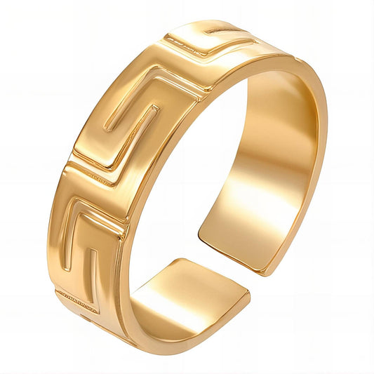 18K gold plated Stainless steel finger ring