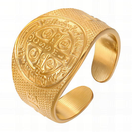 18K gold plated Stainless steel finger ring