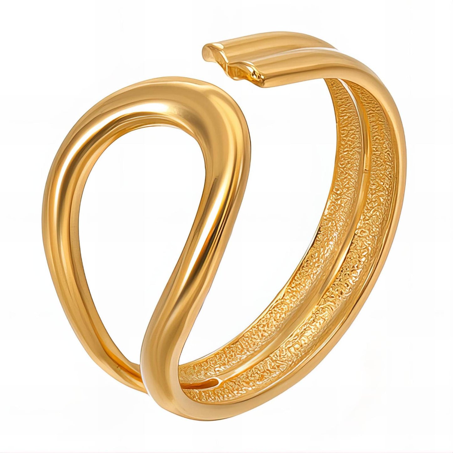 18K gold plated Stainless steel finger ring