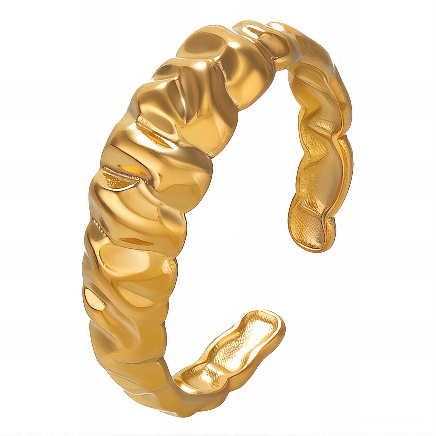 18K gold plated Stainless steel finger ring