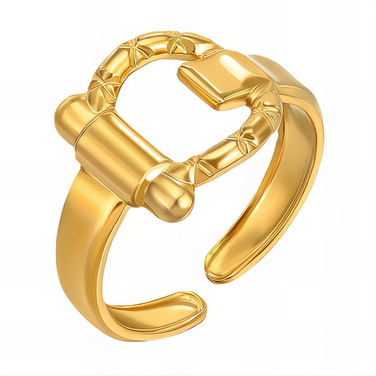 18K gold plated Stainless steel finger ring
