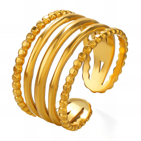 18K gold plated Stainless steel finger ring