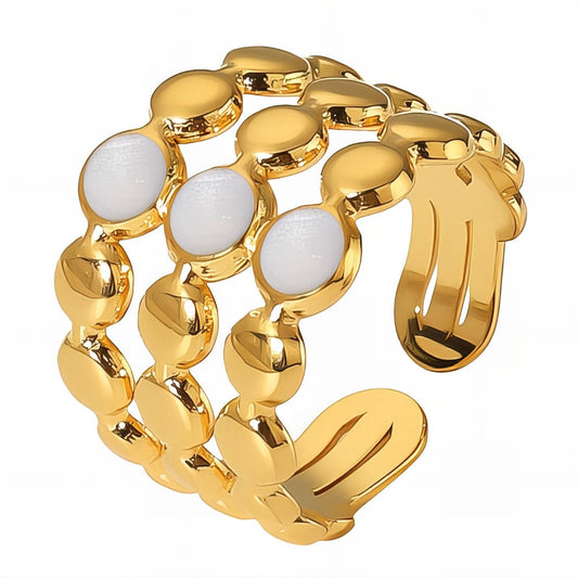 18K gold plated Stainless steel finger ring
