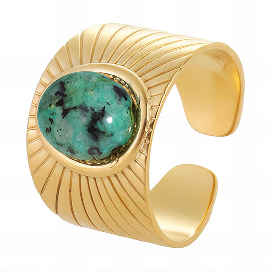 18K gold plated Stainless steel finger ring